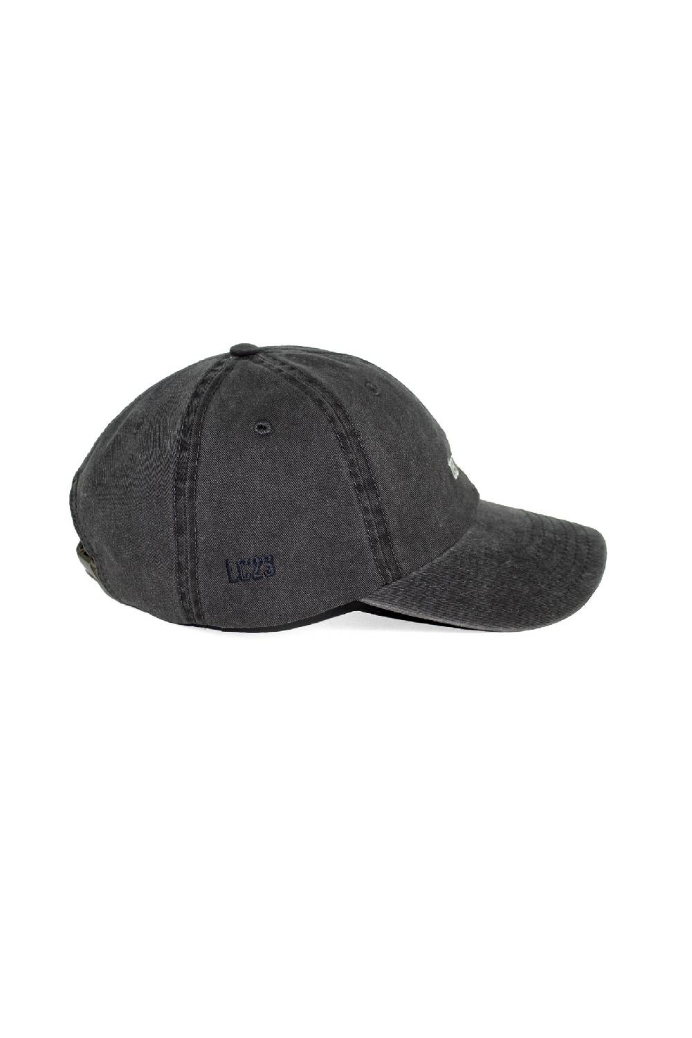 Lc23 Terrone Baseball Cap Washed Black Consegna Veloce