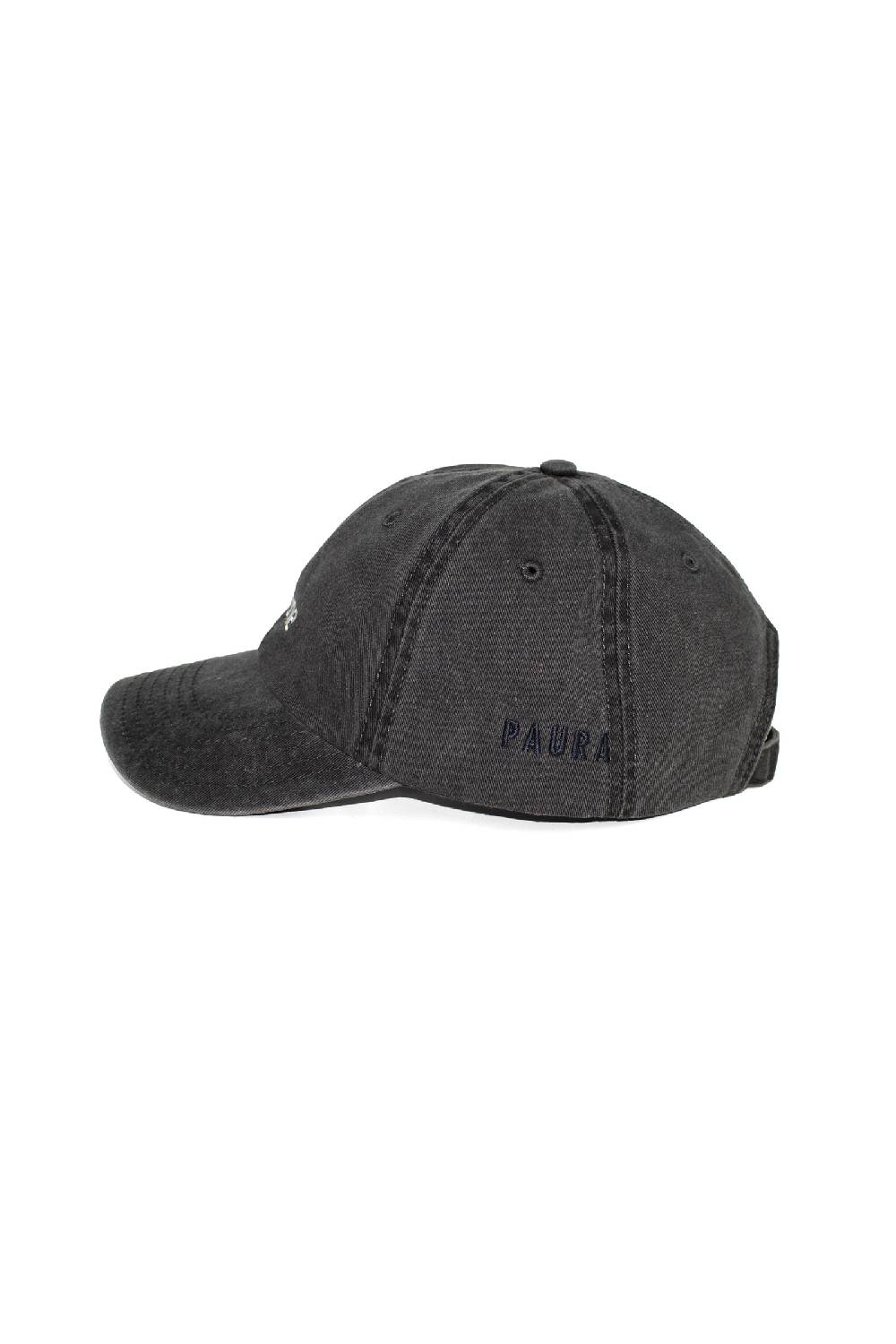 Lc23 Terrone Baseball Cap Washed Black Consegna Veloce