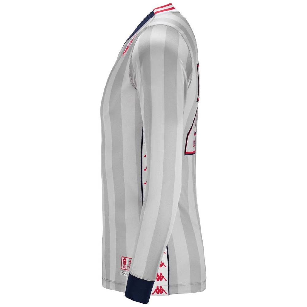 Lc23 LC23 x Kappa x SSC BARI Silver Jersey Long Sleeve Spedizione Gratuita