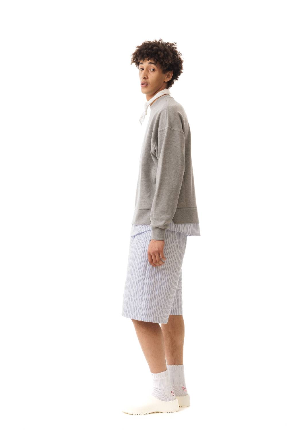 Lc23 Quilted Popeline Shorts White-Blue Qualità Garantita