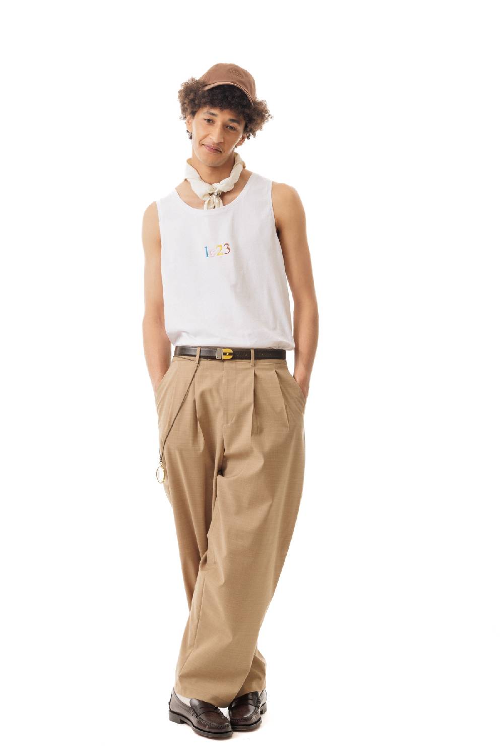 Lc23 Nylon-Wool Trousers Camel Affare Del Giorno
