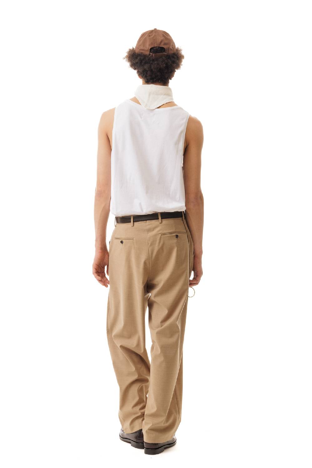 Lc23 Nylon-Wool Trousers Camel Affare Del Giorno