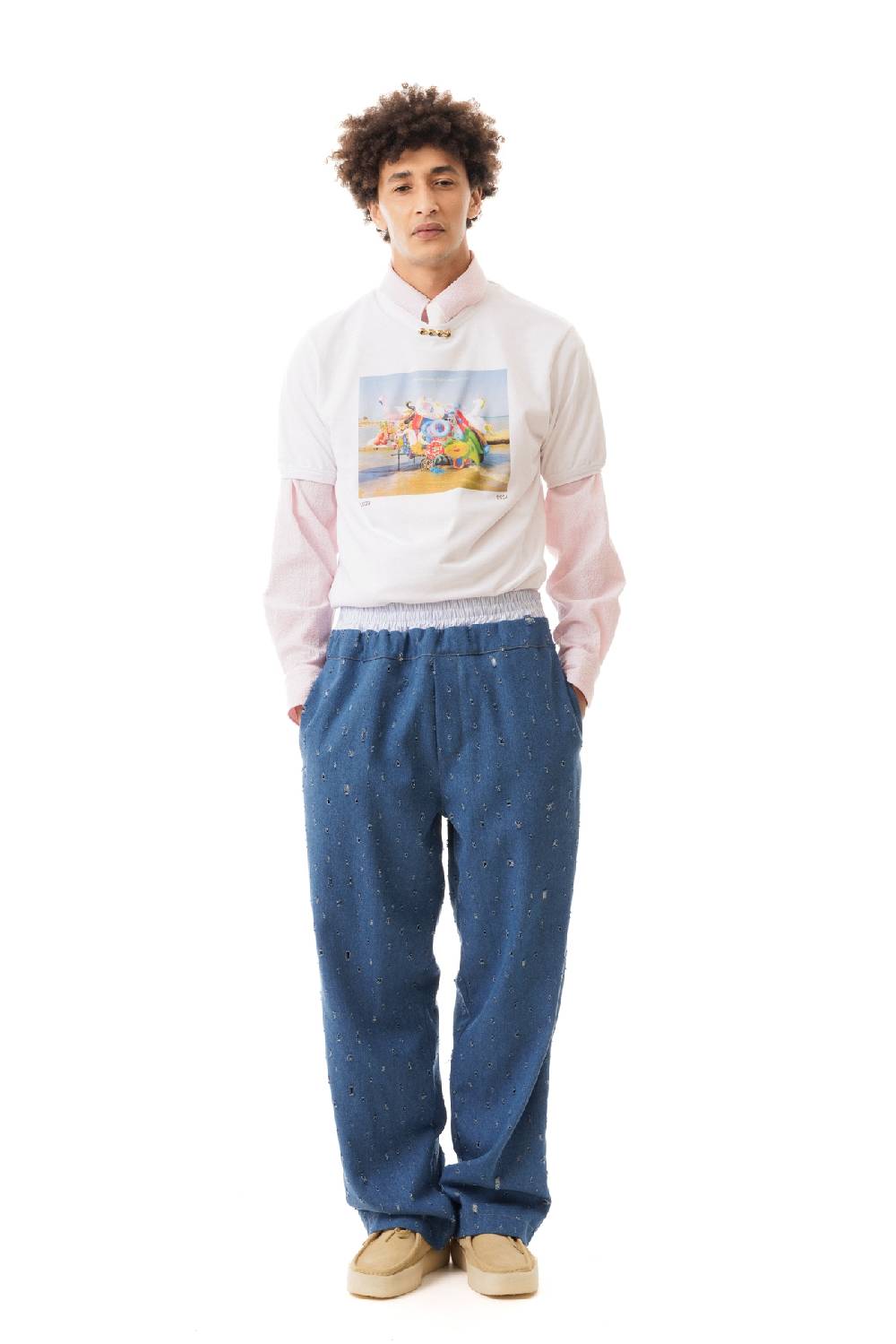 Lc23 Ripped Denim Pants