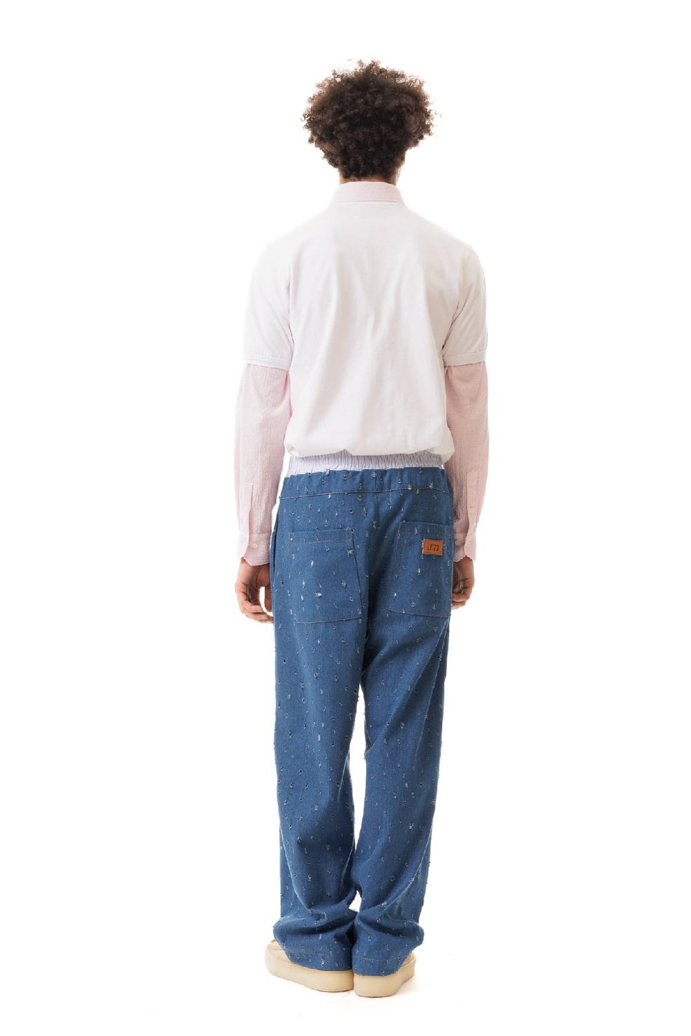 Lc23 Ripped Denim Pants Sottocosto