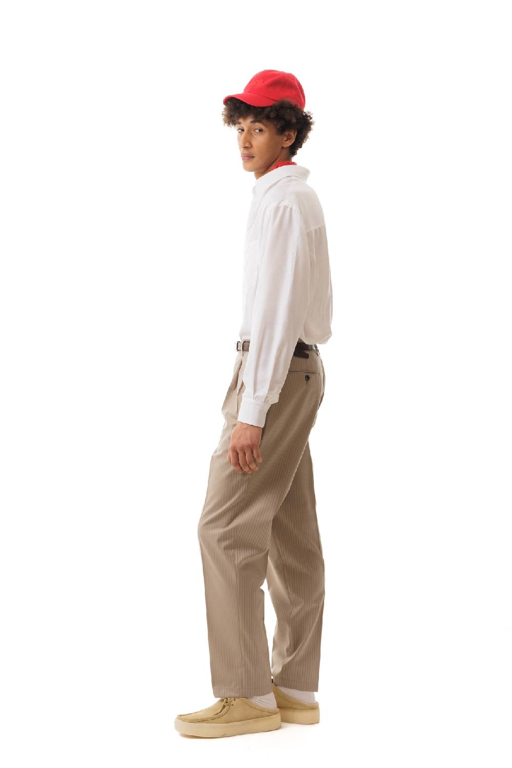 Lc23 Stripes Beige Trousers Presa