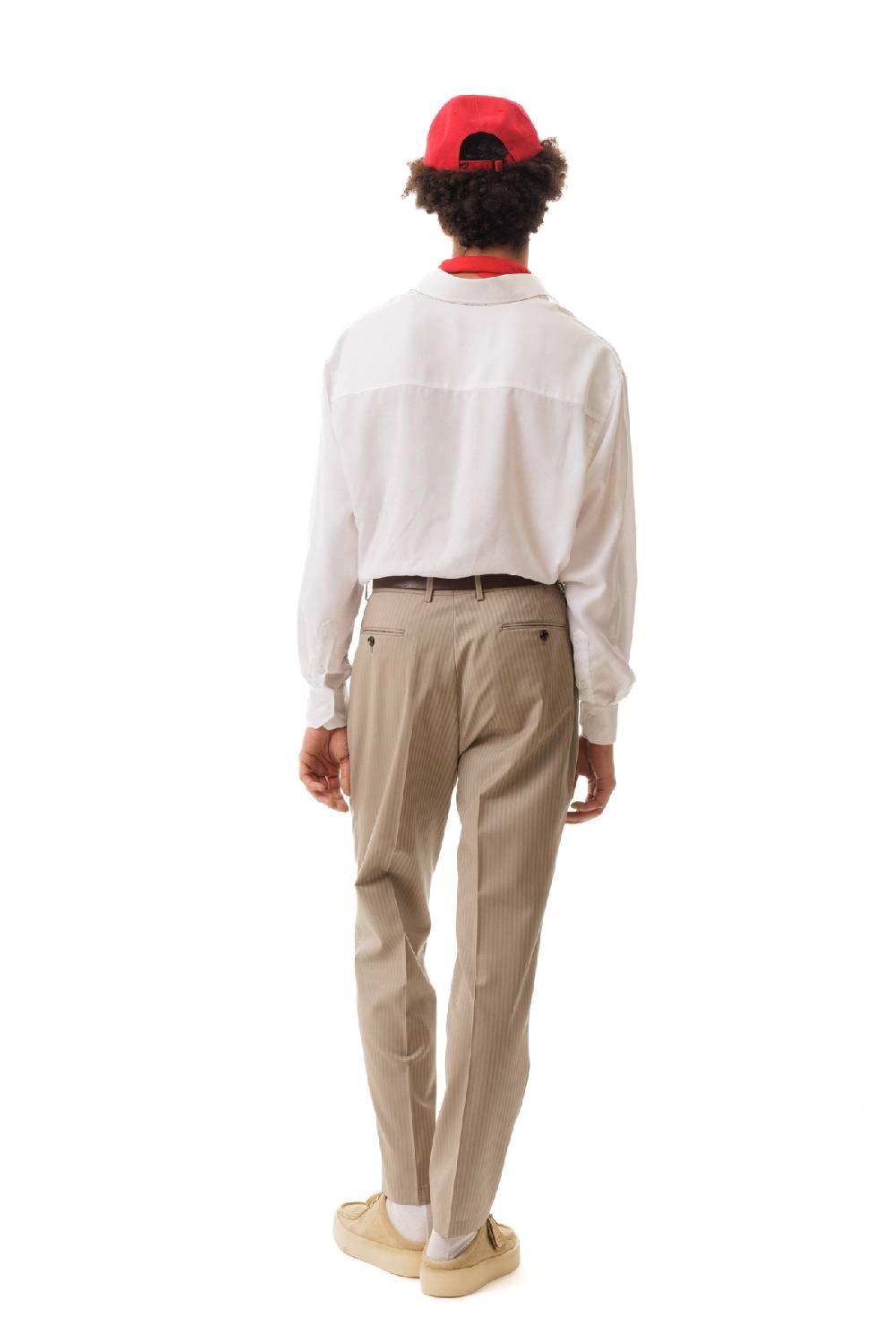 Lc23 Stripes Beige Trousers Presa