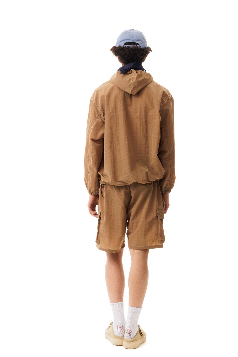 Lc23 Nylon Hooded Jacket Brown Online