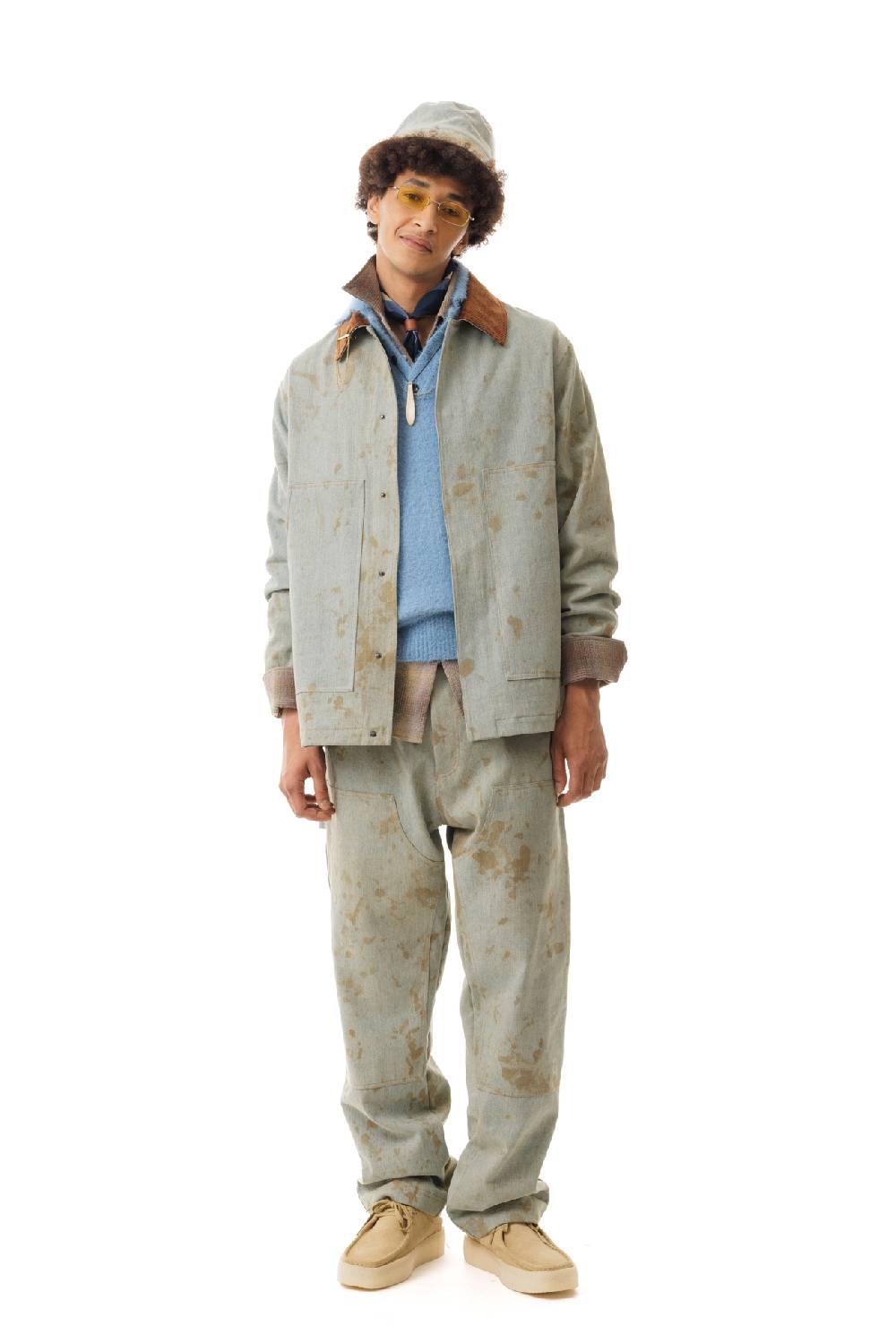 Lc23 Dirty Denim Work Jacket Saldi