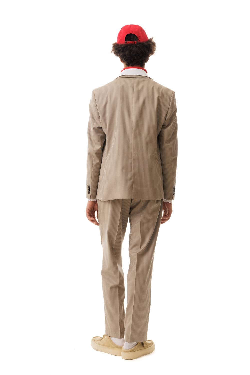 Lc23 Stripes Beige Blazer Saldi Di Fabbrica