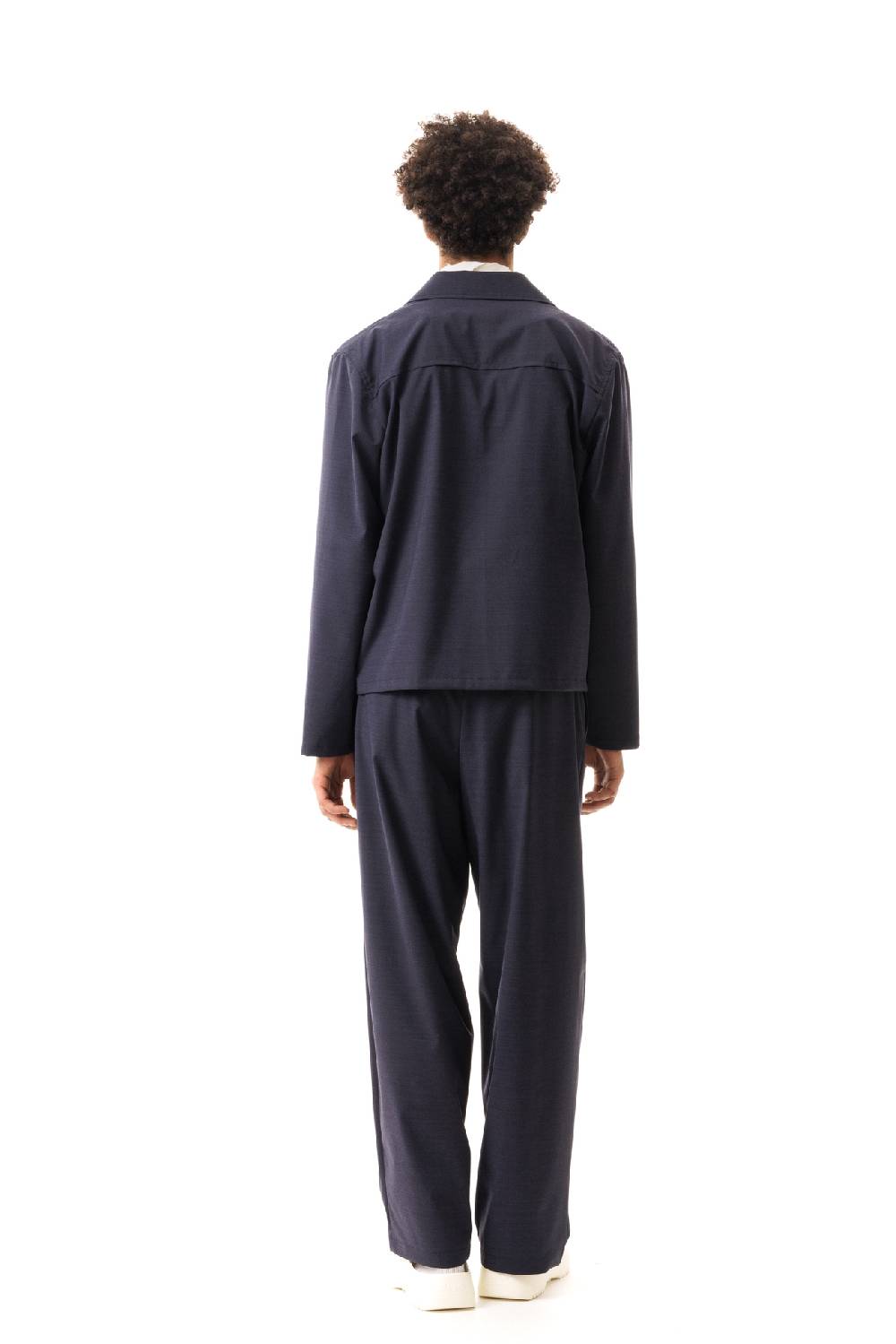 Lc23 Nylon-Wool Overshirt Navy Qualità Garantita