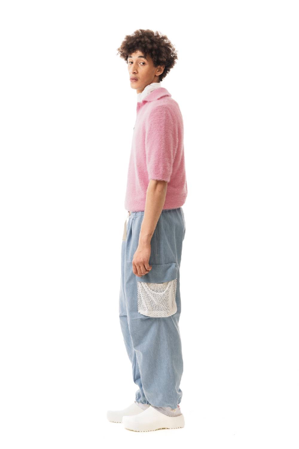 Lc23 Hairy Polo Sweater Pink Fino Al -60%