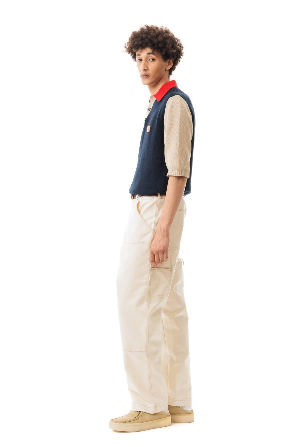 Lc23 Color Block Polo Sweater Navy Promozione Limitata