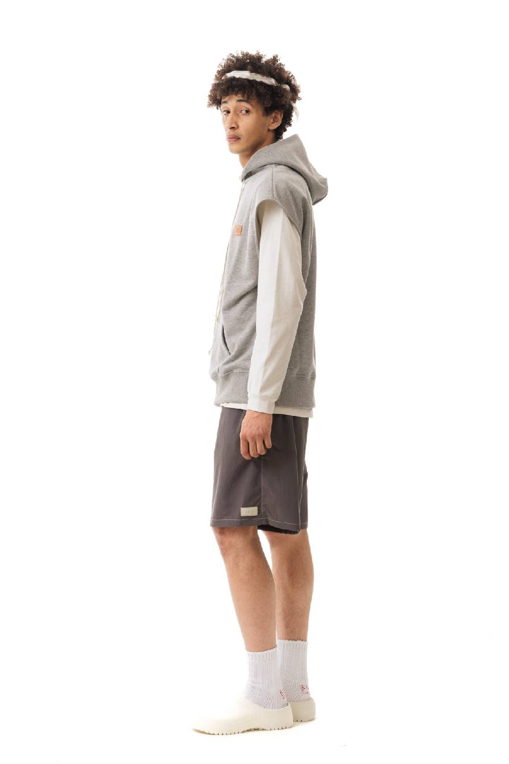 Lc23 Hoodie Vest Grey Sottocosto