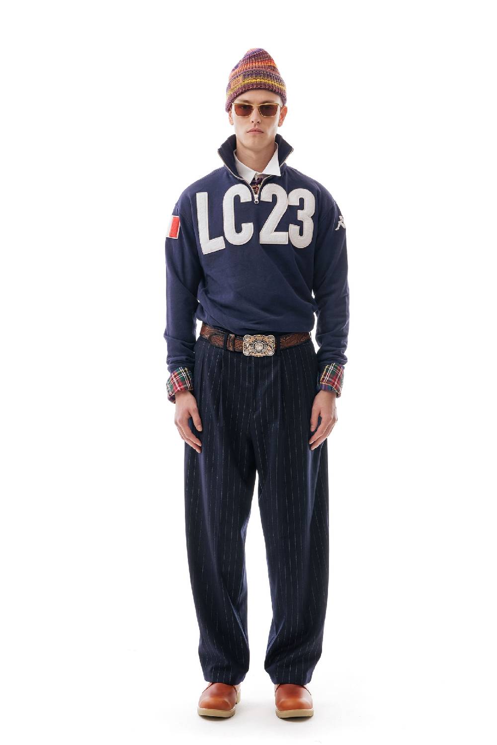 Lc23 LC23 x KAPPA EROI SWEATER NAVY