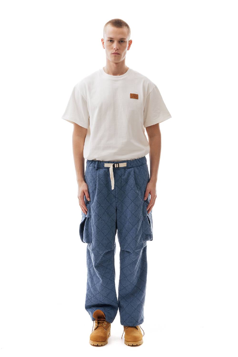 Lc23 Quilted Denim Cargo Pants