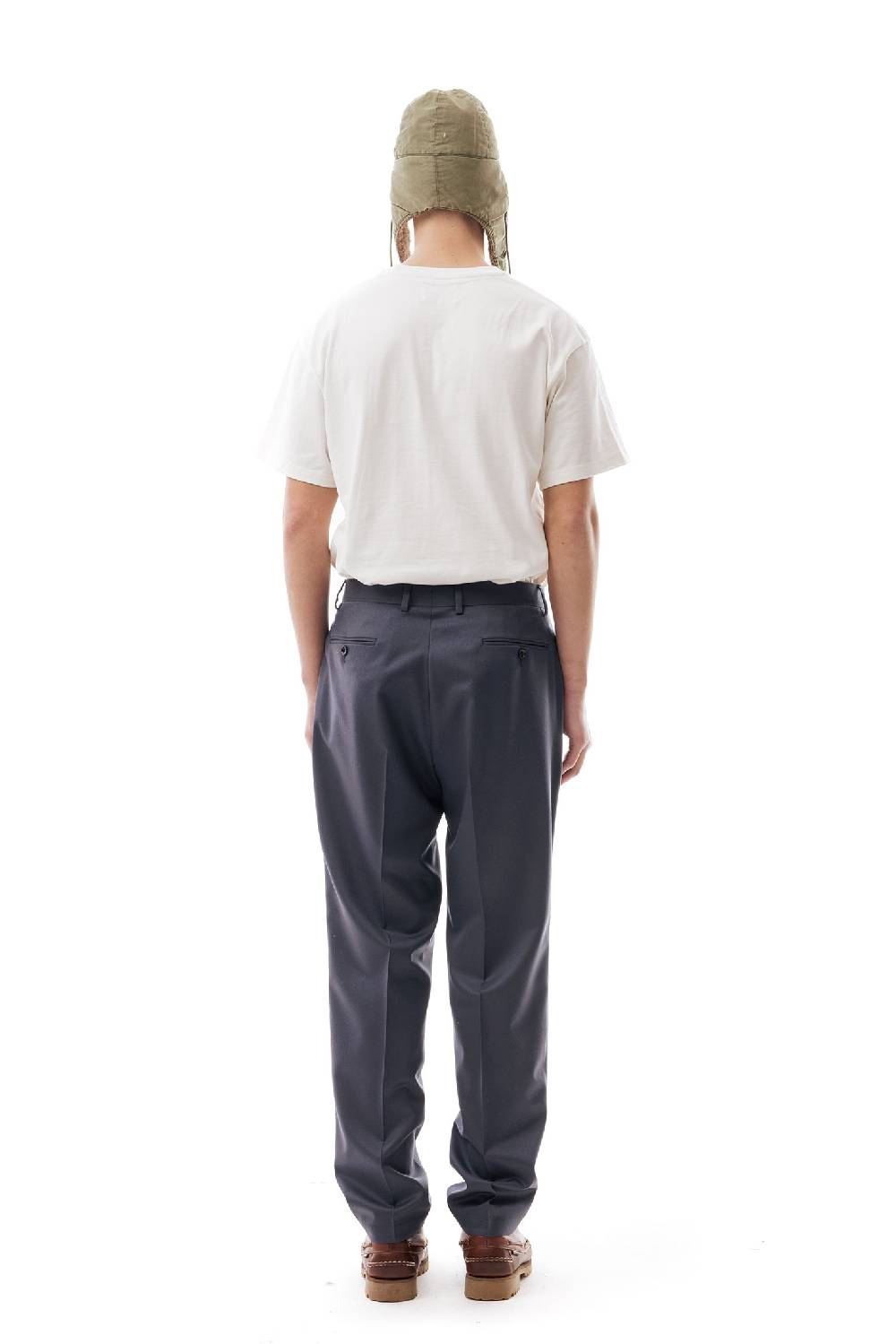 Lc23 Flannel Dark Grey Trousers Promozione