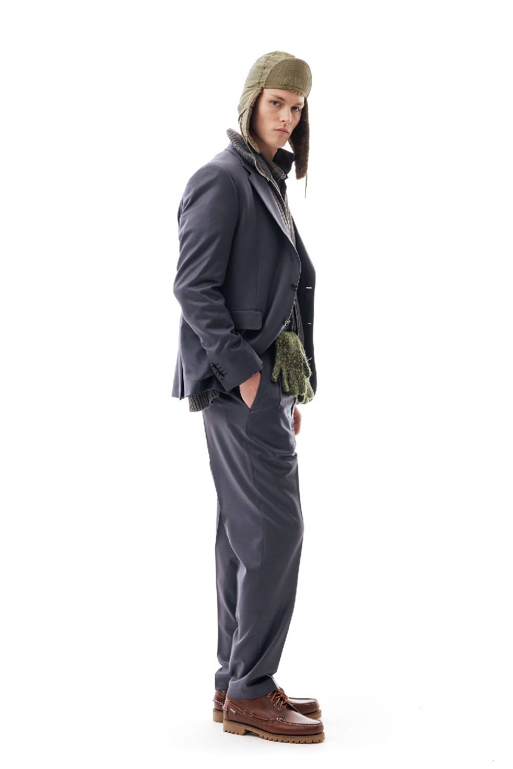 Lc23 Flannel Dark Grey Blazer Soddisfazione Garantita
