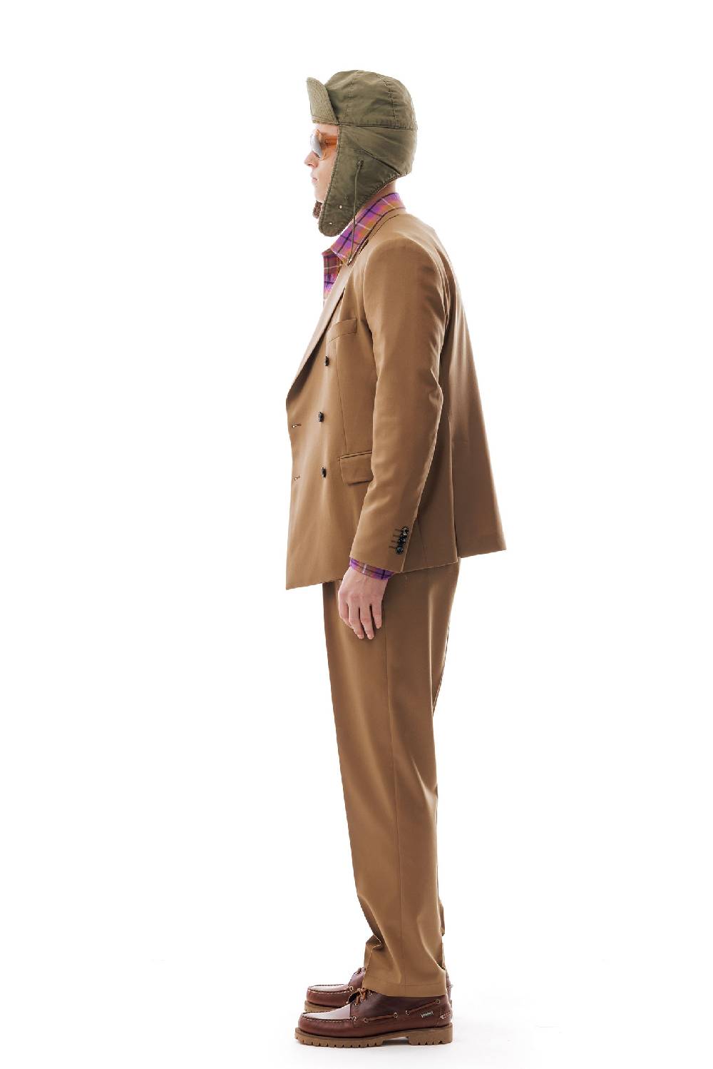 Lc23 Flannel Camel Blazer Negozi Online