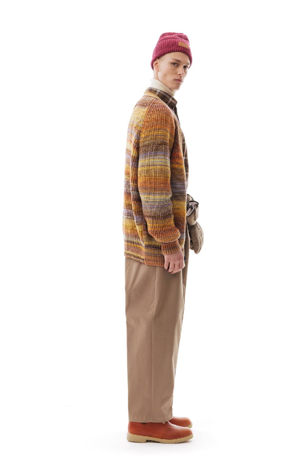 Lc23 Multicolor Cardigan Yellow/Orange Economico
