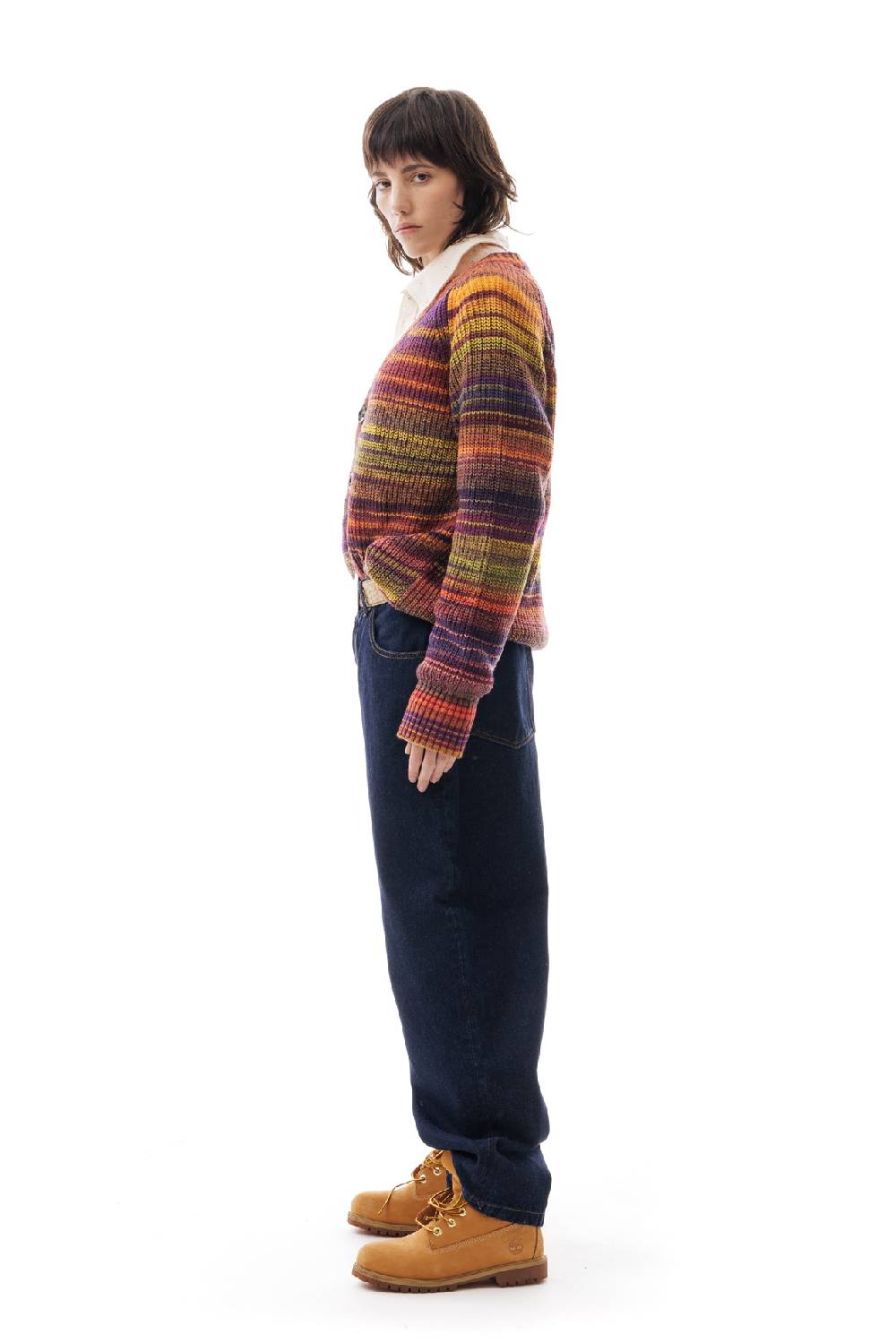 Lc23 Multicolor Cardigan Purple/Yellow Online