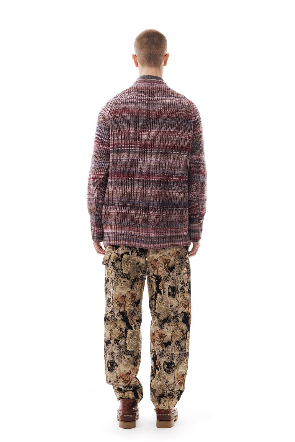 Lc23 Multicolor Cardigan Purple/Grey Outlet