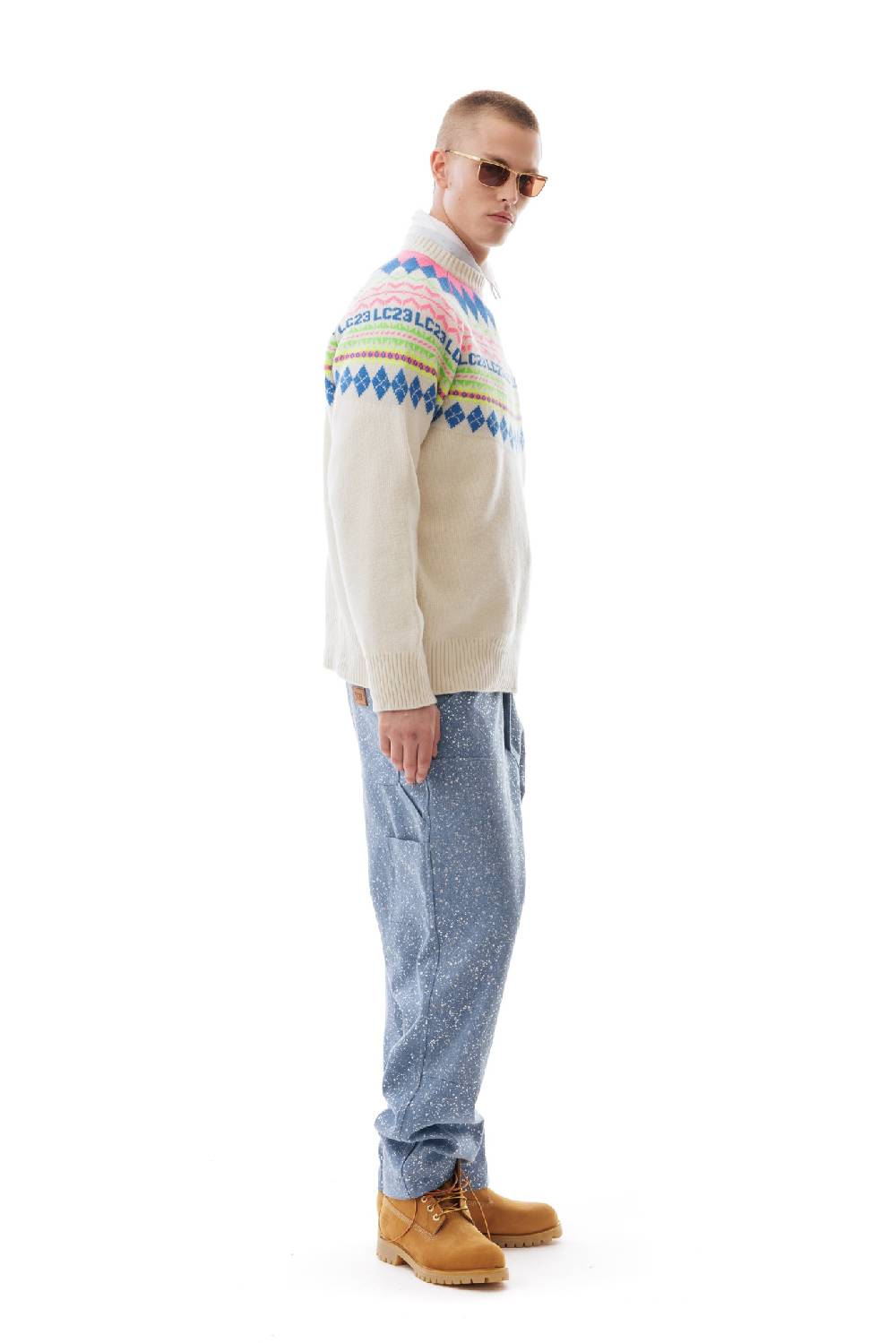 Lc23 LC23 Norvegian Sweater Cream Hotsell