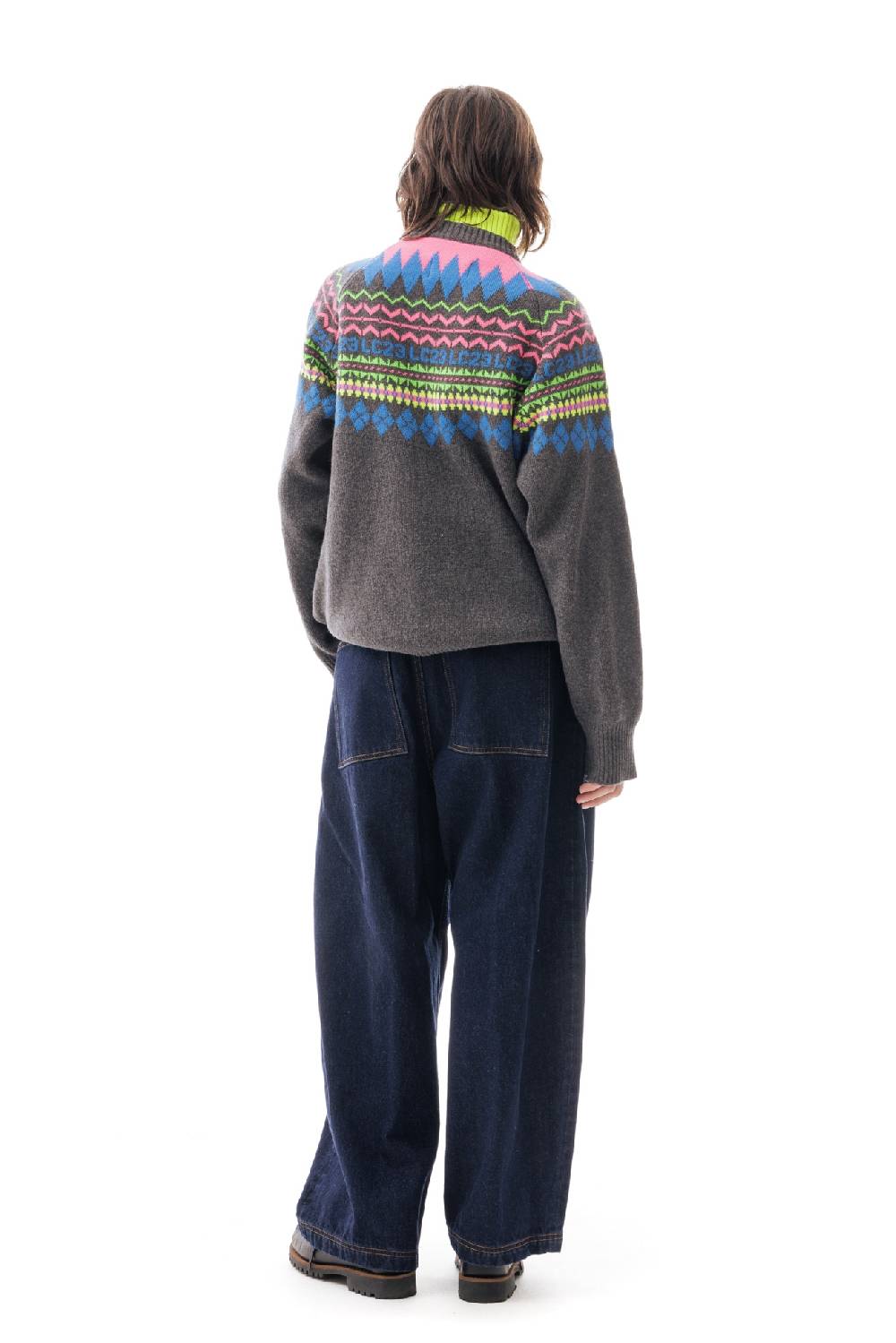 Lc23 LC23 Norvegian Sweater Grey Vendita Calda