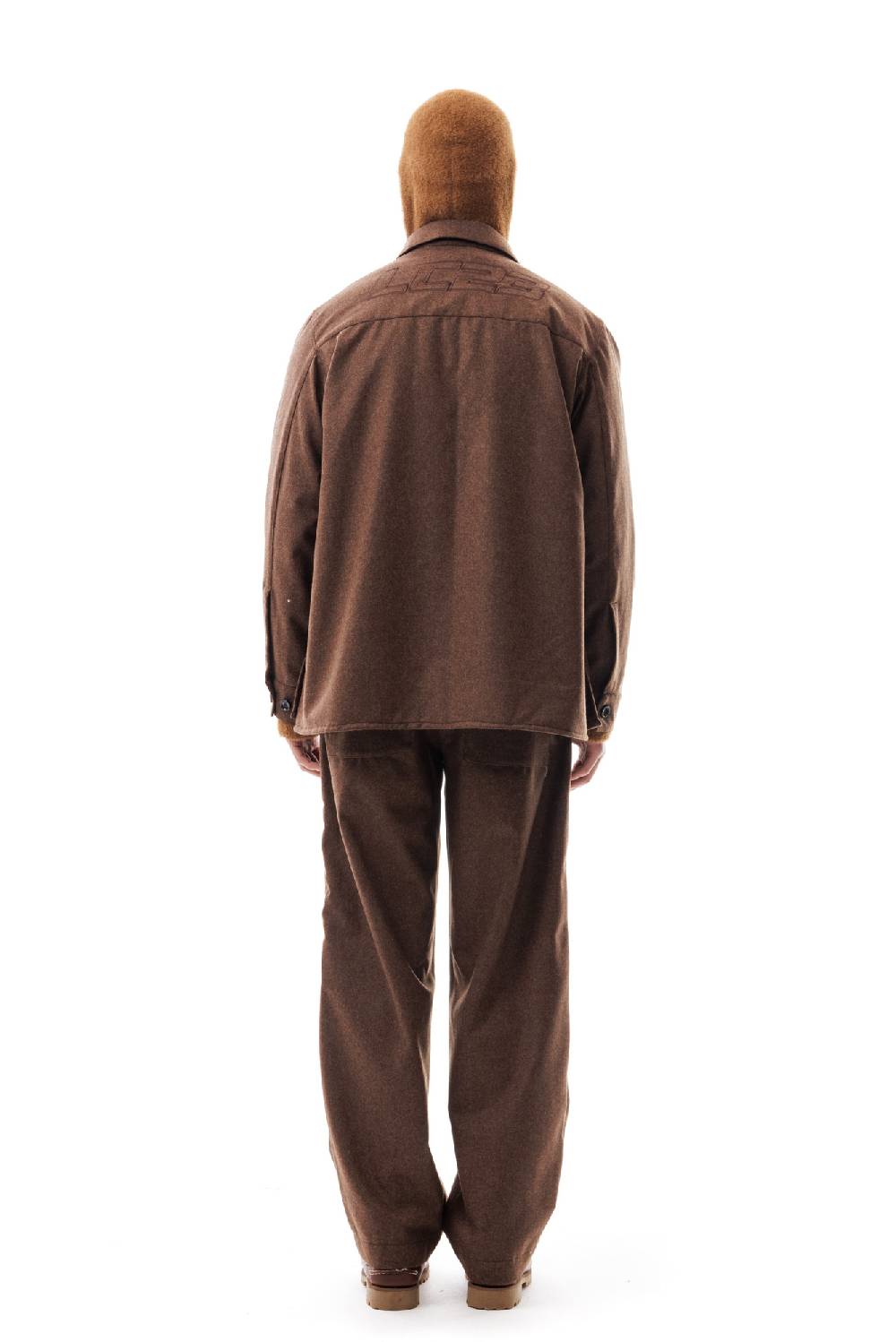 Lc23 WR Wool Overshirt Brown Saldi Di Fabbrica