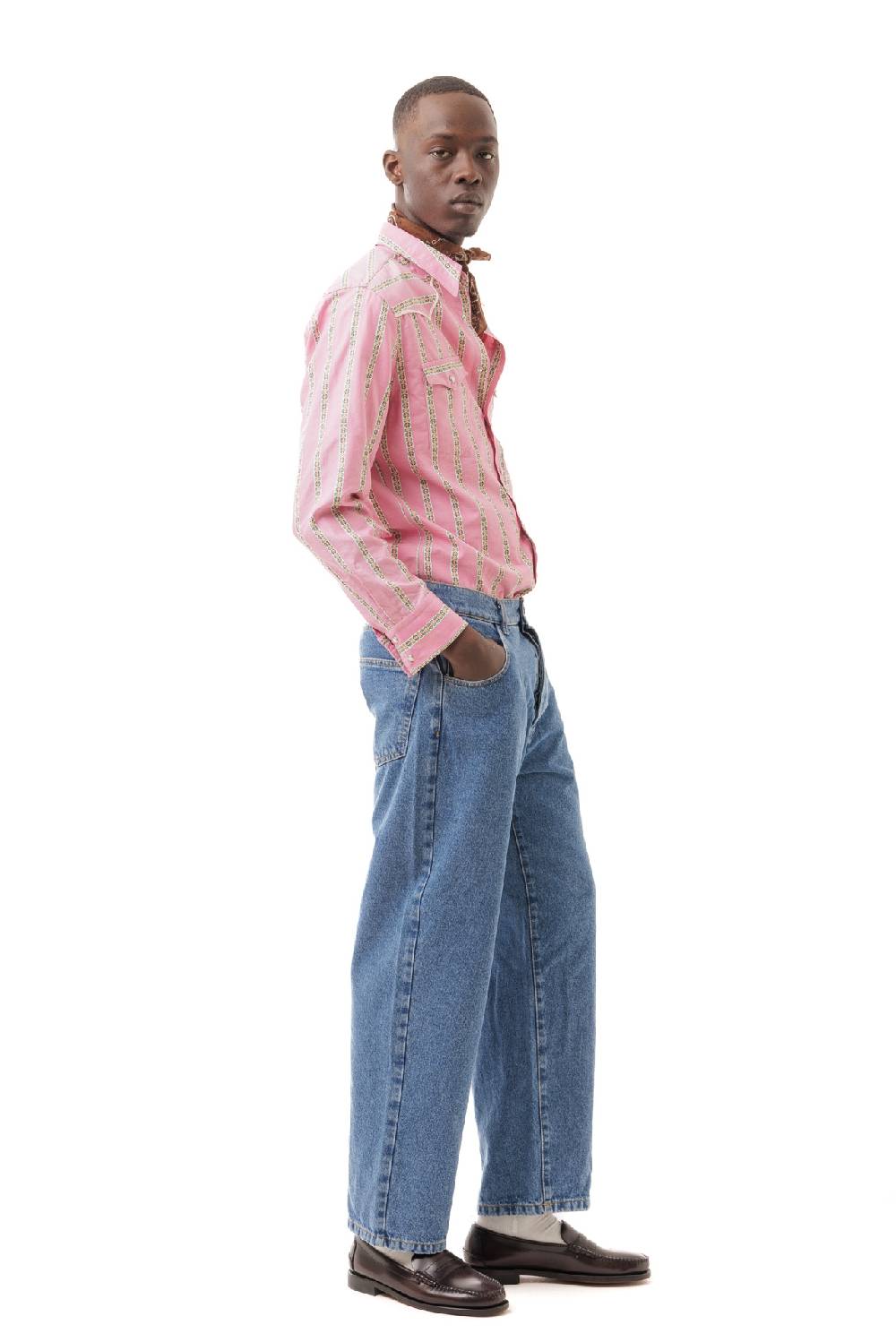 Lc23 Stripes&Flowers Western Shirt Pink Prezzo Ridotto