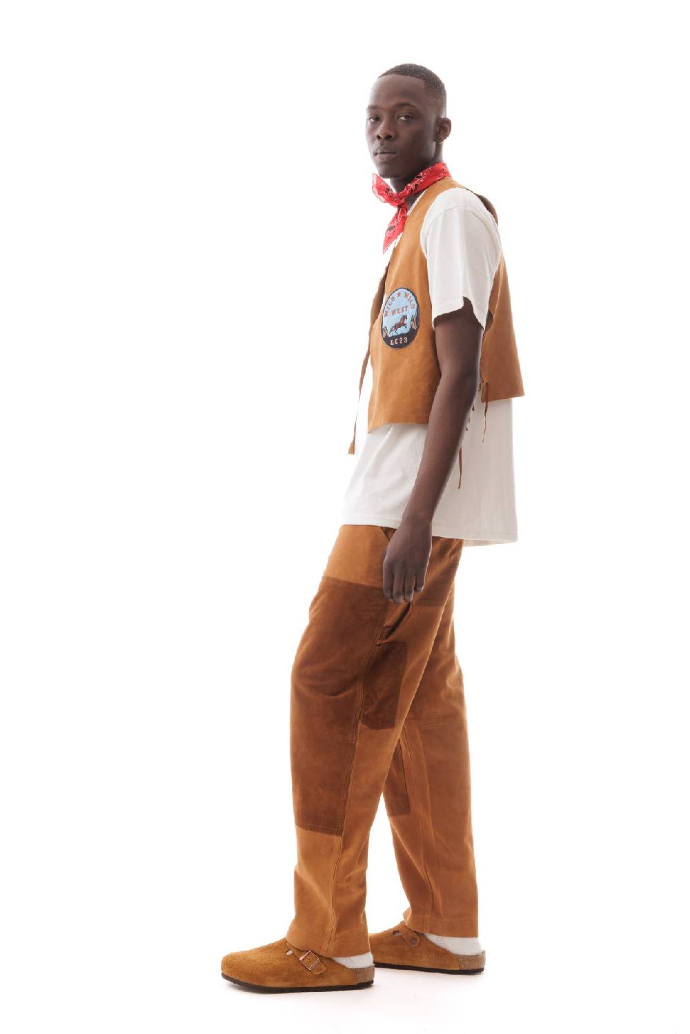 Lc23 Multipatch Suede Vest Camel Presa