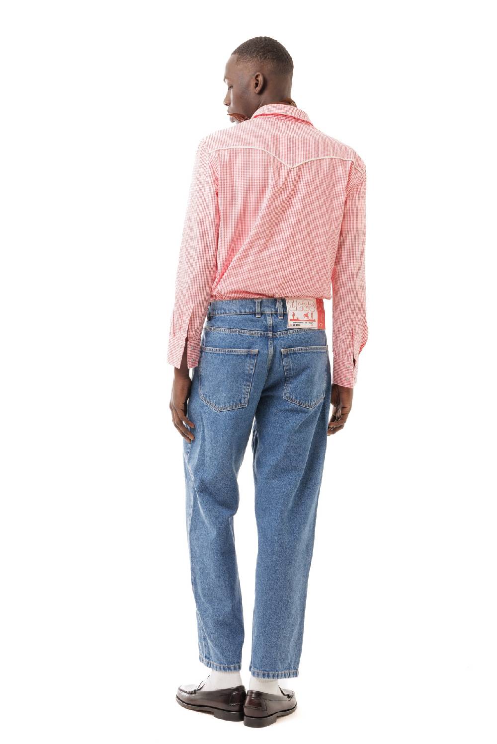 Lc23 Vichy Western Shirt Red Vendita Economica