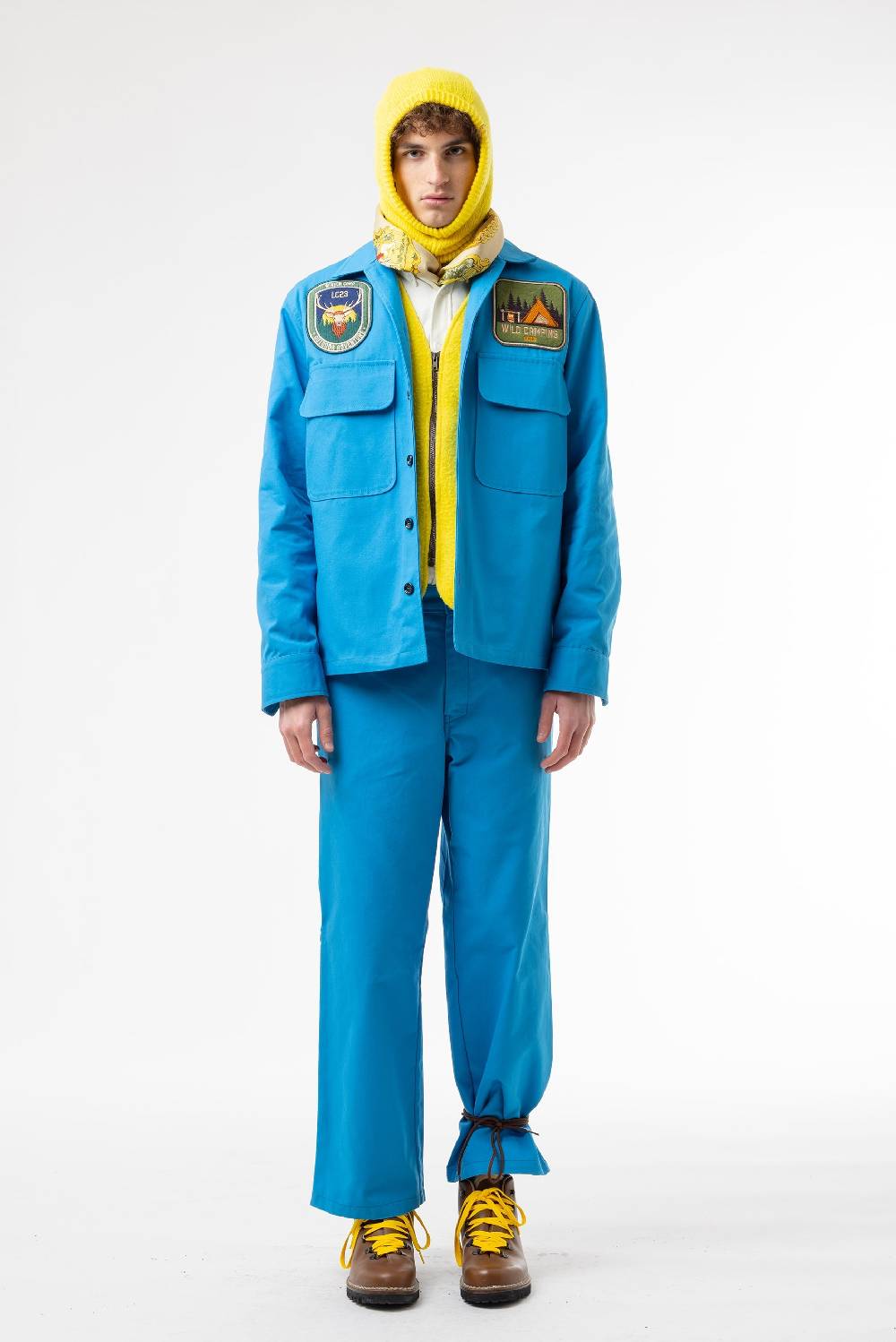 Lc23 Patch Canvas Overshirt Turquoise