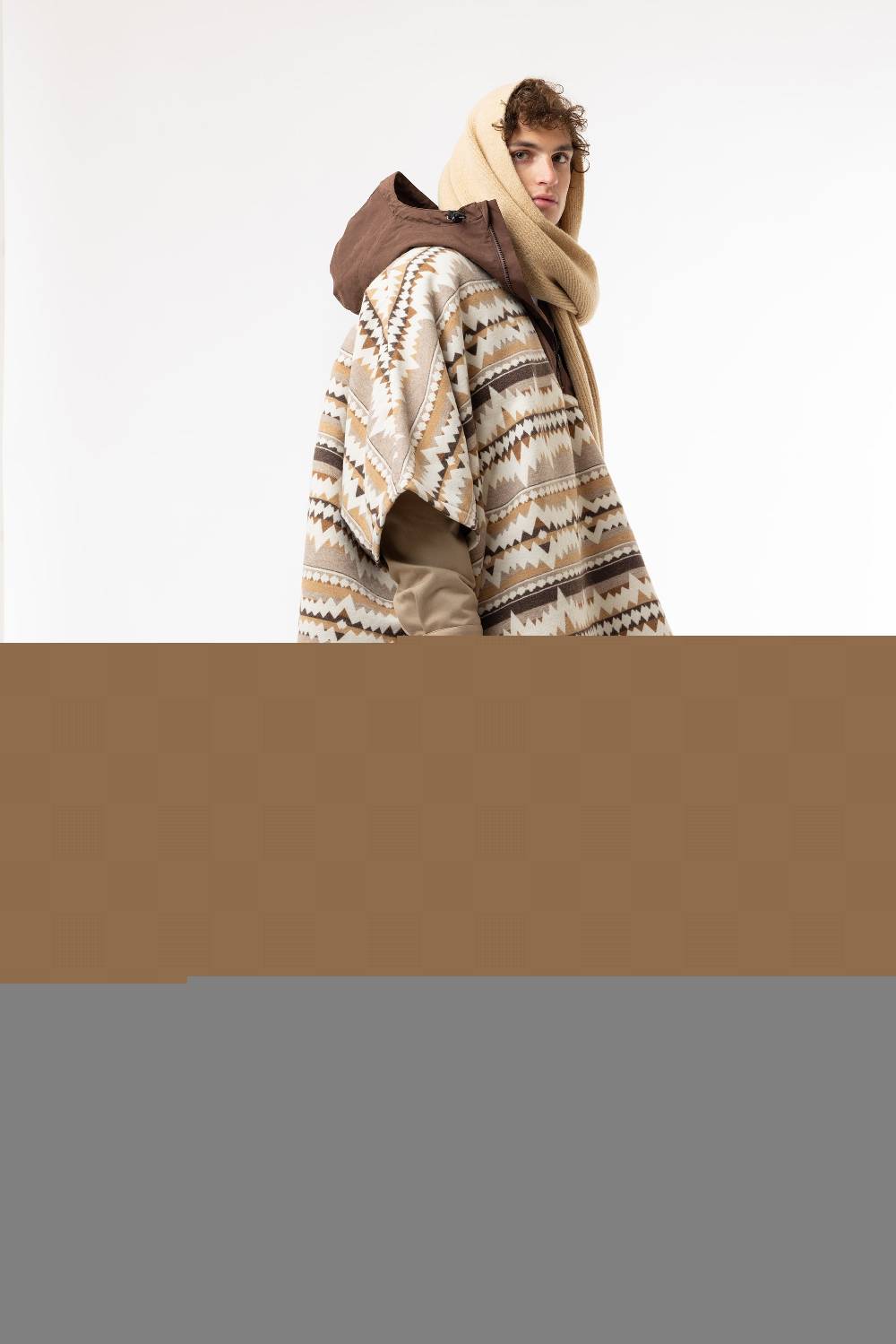 Lc23 Cape Coat Beige Negozi Online