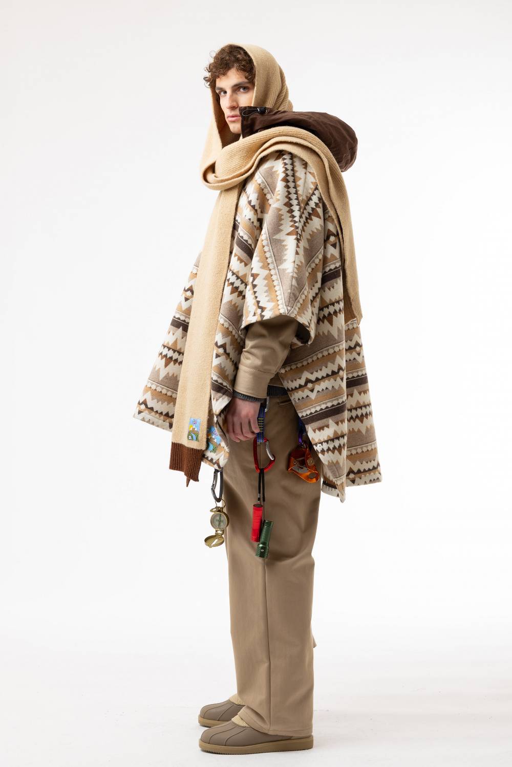 Lc23 Cape Coat Beige Negozi Online