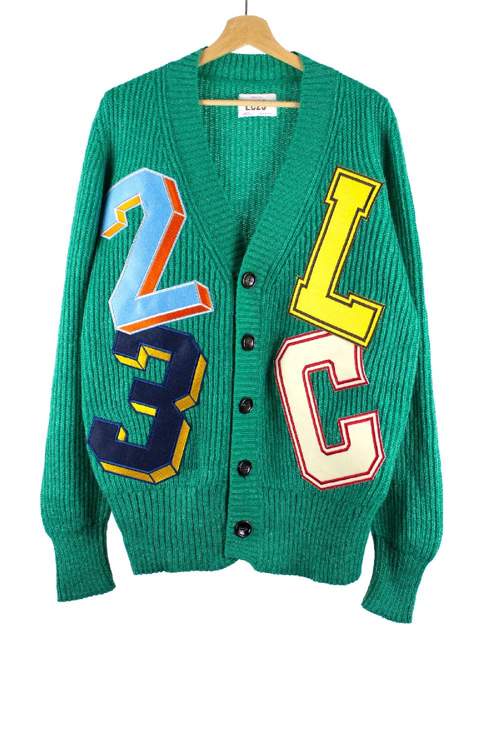 Lc23 Patch Cardigan Green Convenienza