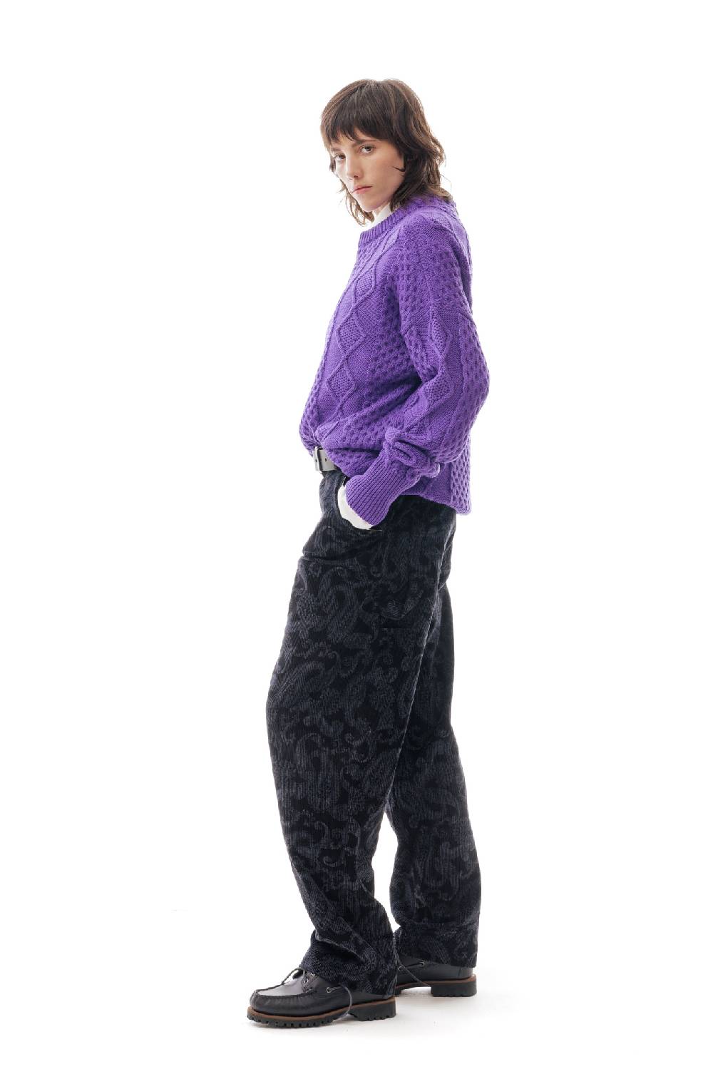 Lc23 Irish Knit Sweater Purple Offerta