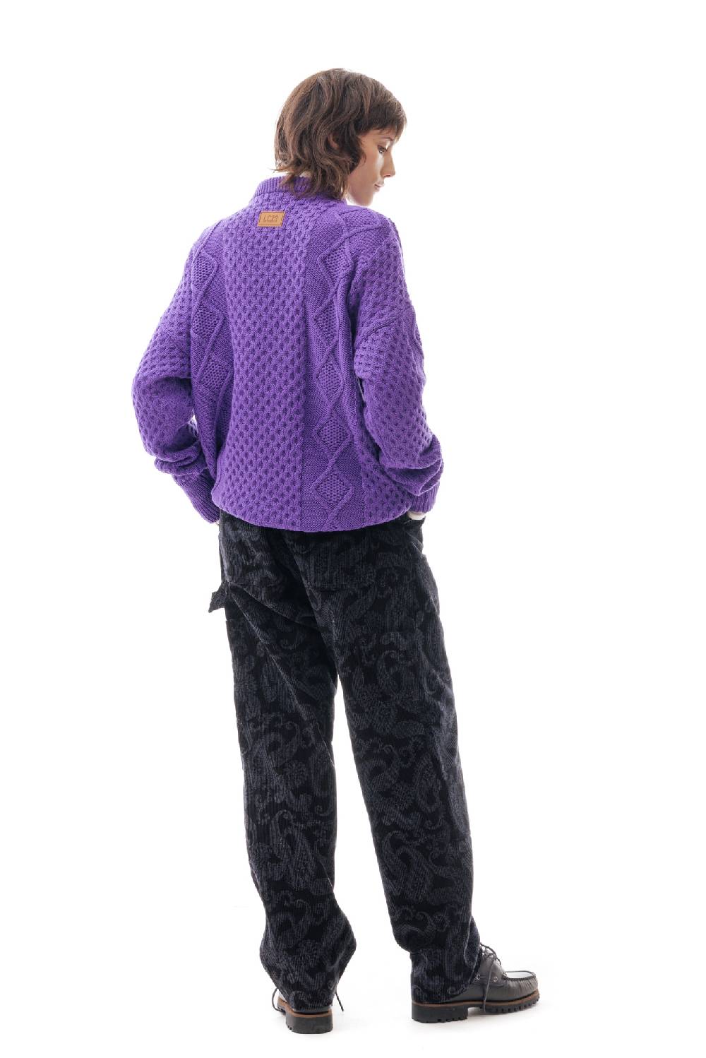 Lc23 Irish Knit Sweater Purple Offerta