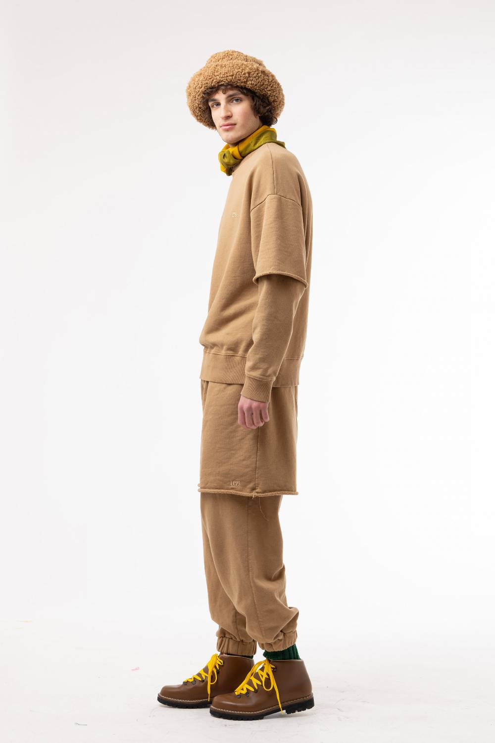 Lc23 Double Pants Camel Saldi Di Fabbrica