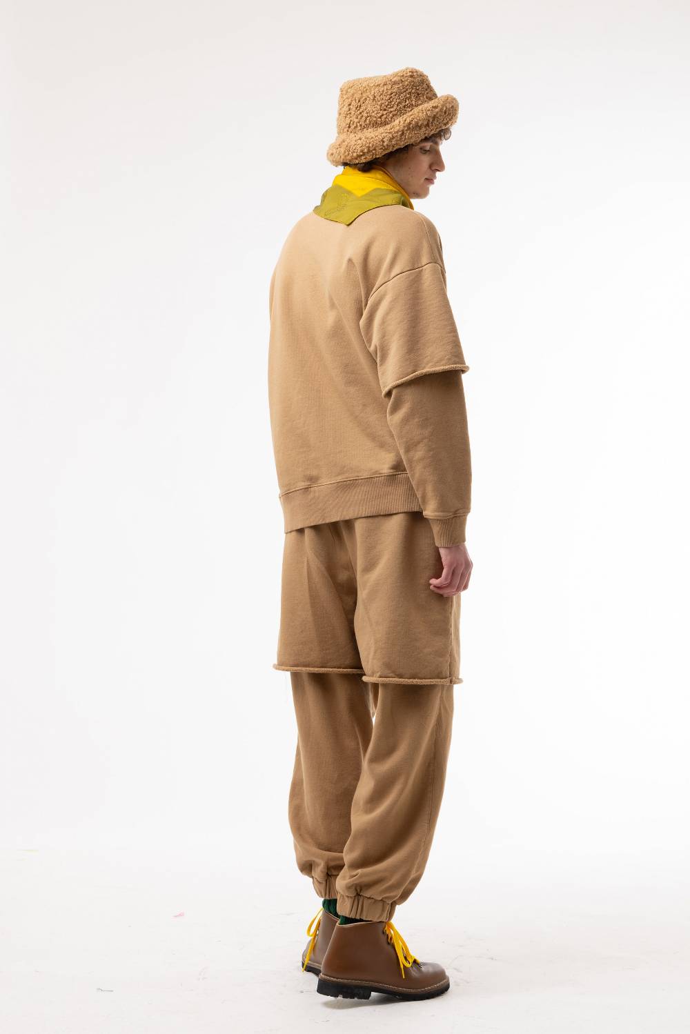 Lc23 Double Pants Camel Saldi Di Fabbrica