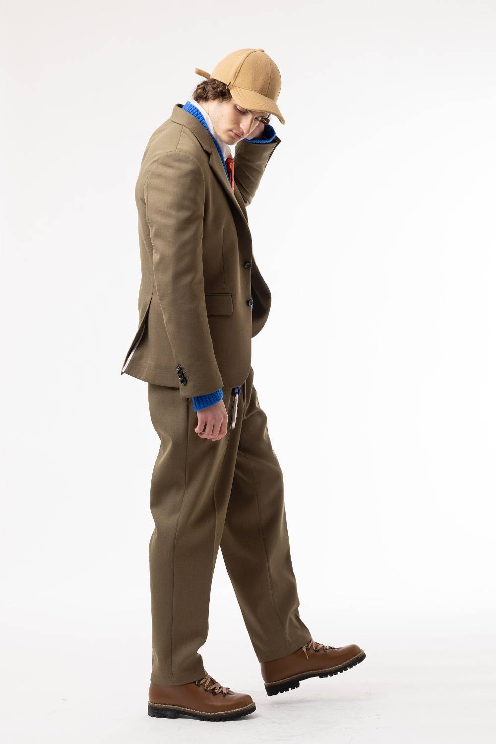 Lc23 Marzotto Wool Olive Blazer Vendite Flash