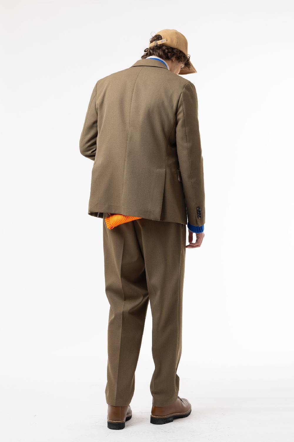 Lc23 Marzotto Wool Olive Blazer Vendite Flash