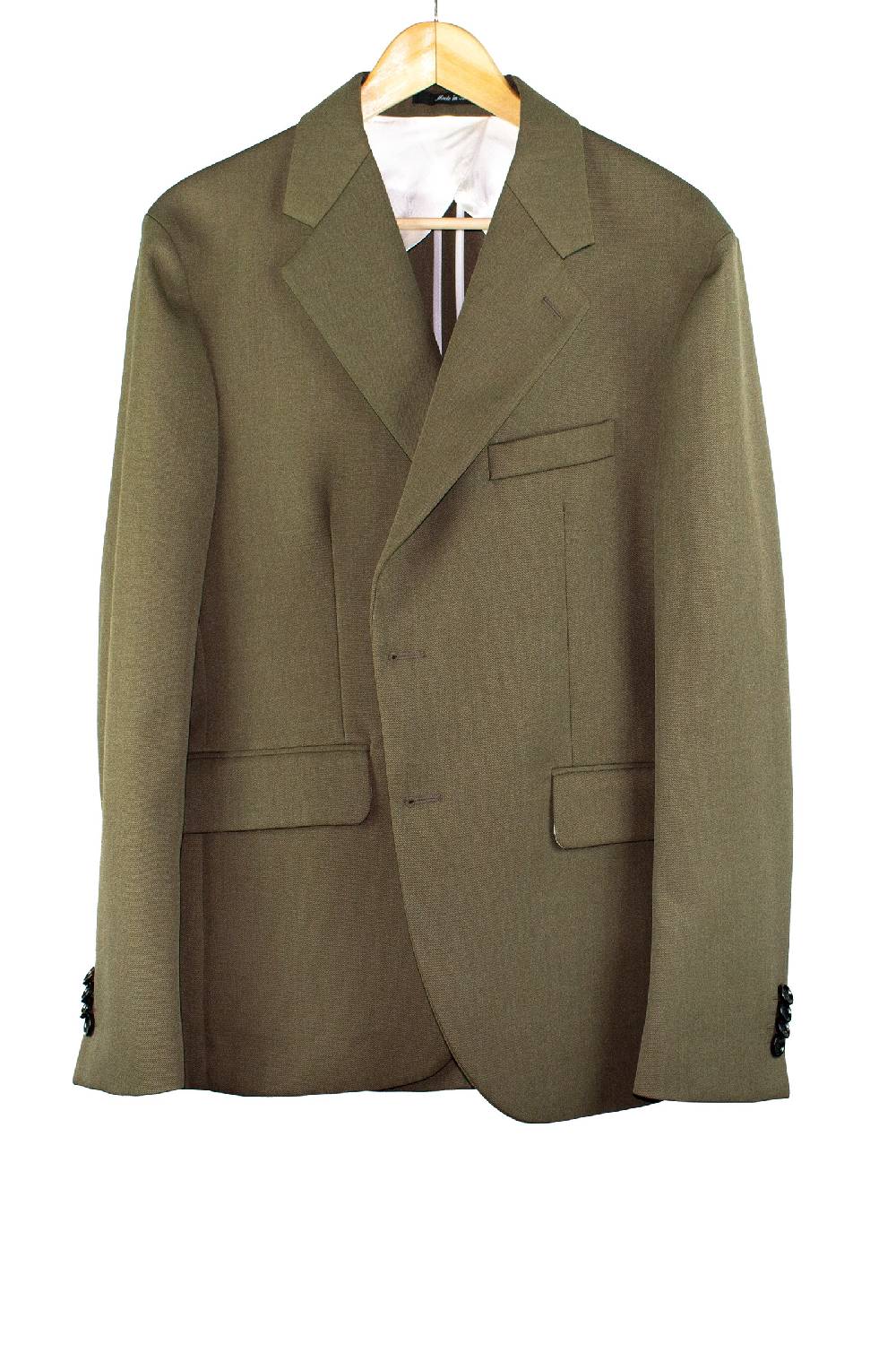 Lc23 Marzotto Wool Olive Blazer Vendite Flash