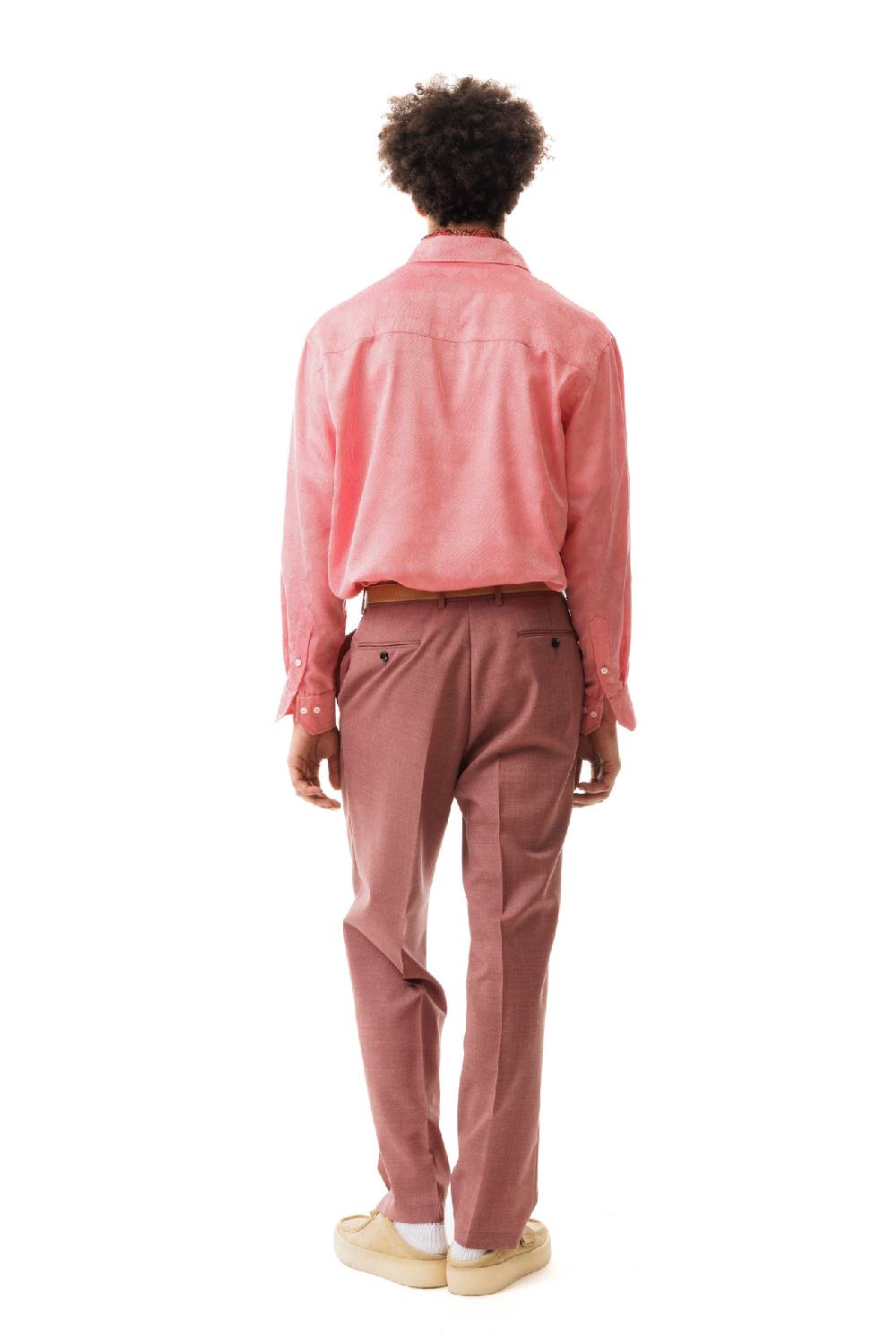 Lc23 Tela Rustica Pink Trousers In Linea
