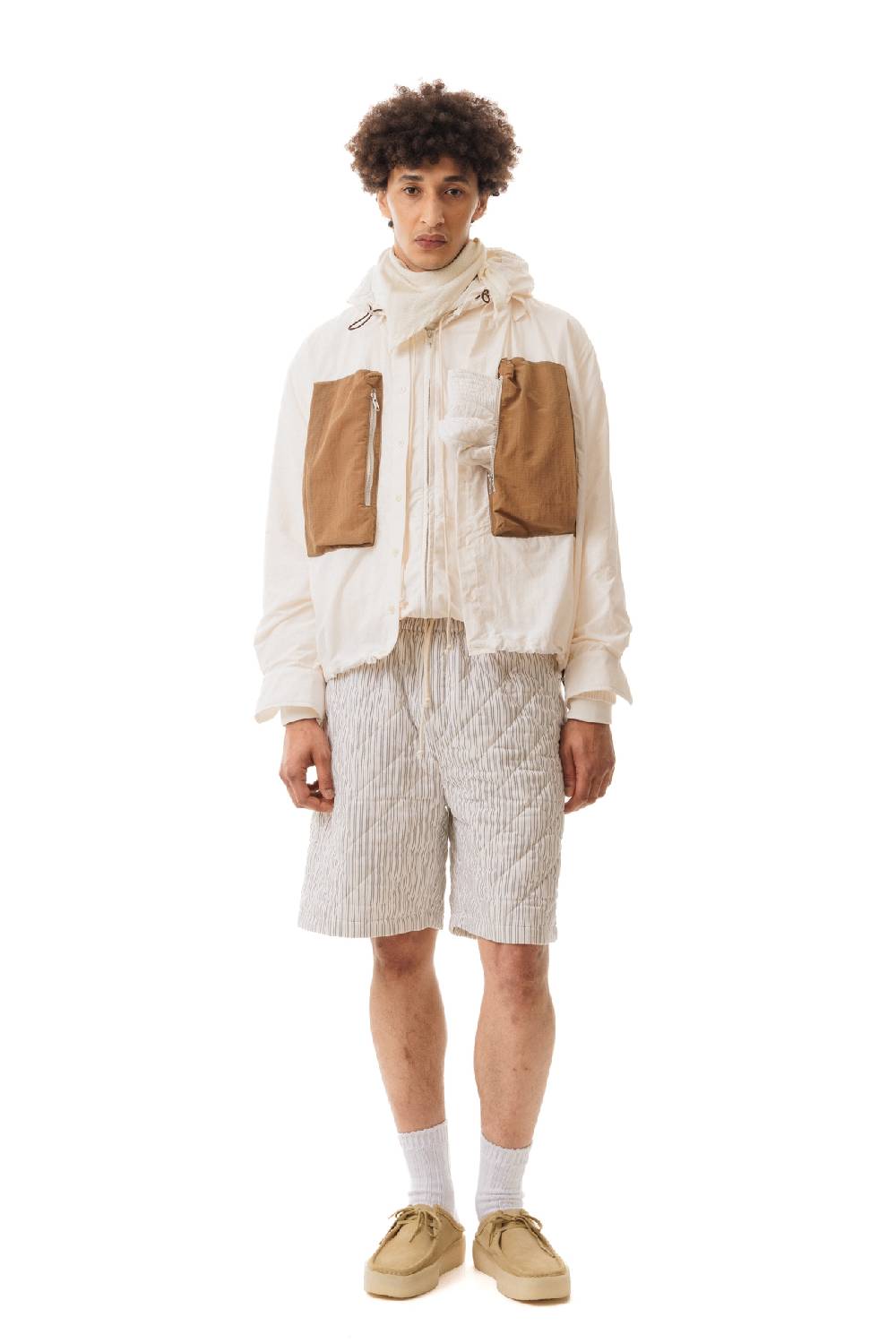 Lc23 Nylon Shirt Cream-Brown