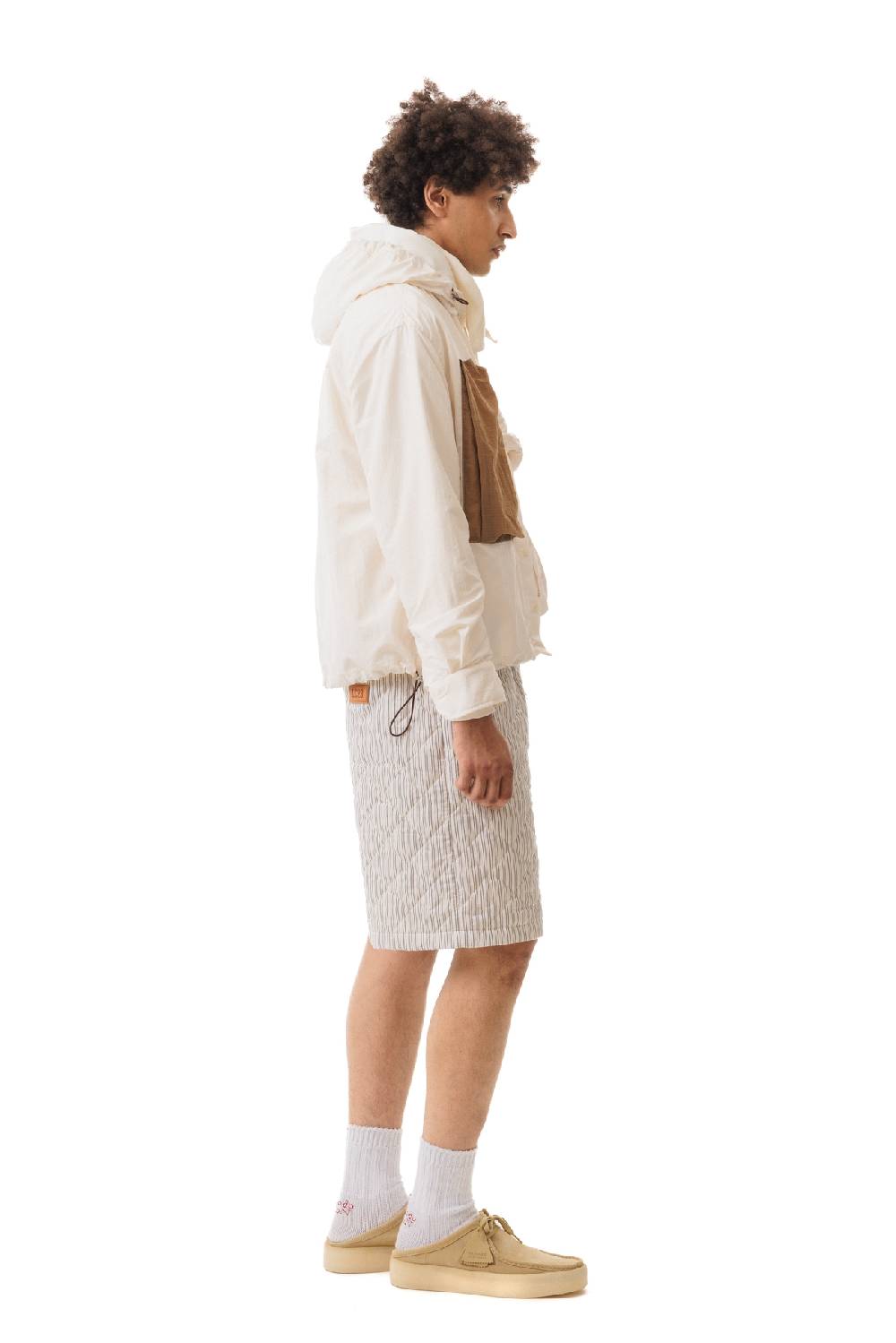 Lc23 Nylon Shirt Cream-Brown Online Outlet