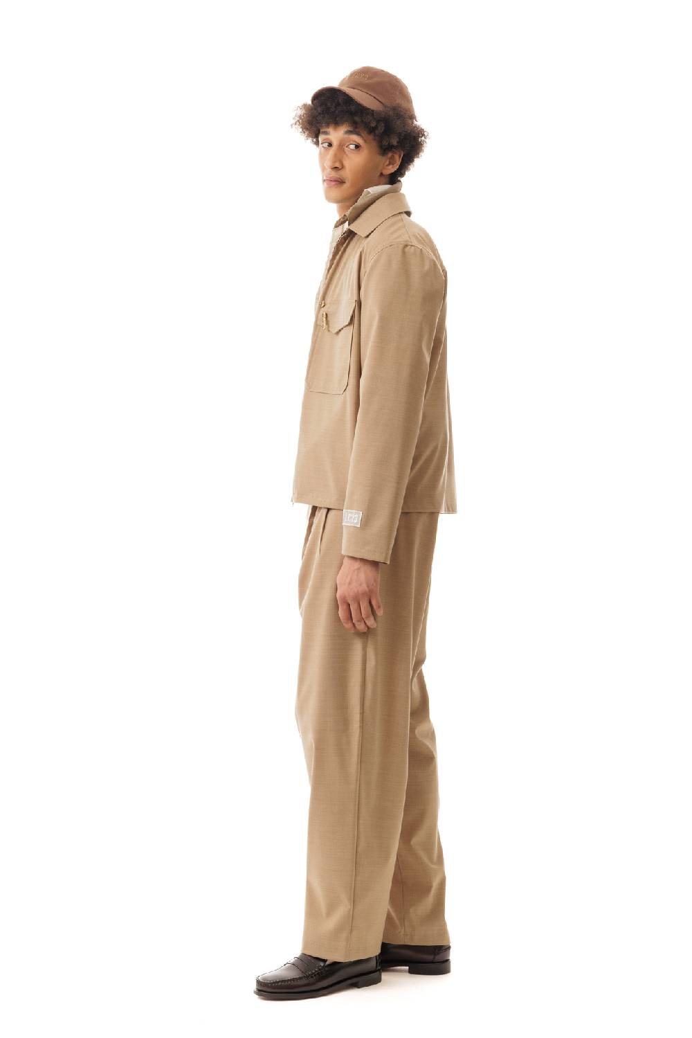 Lc23 Nylon-Wool Overshirt Camel Shopping Online