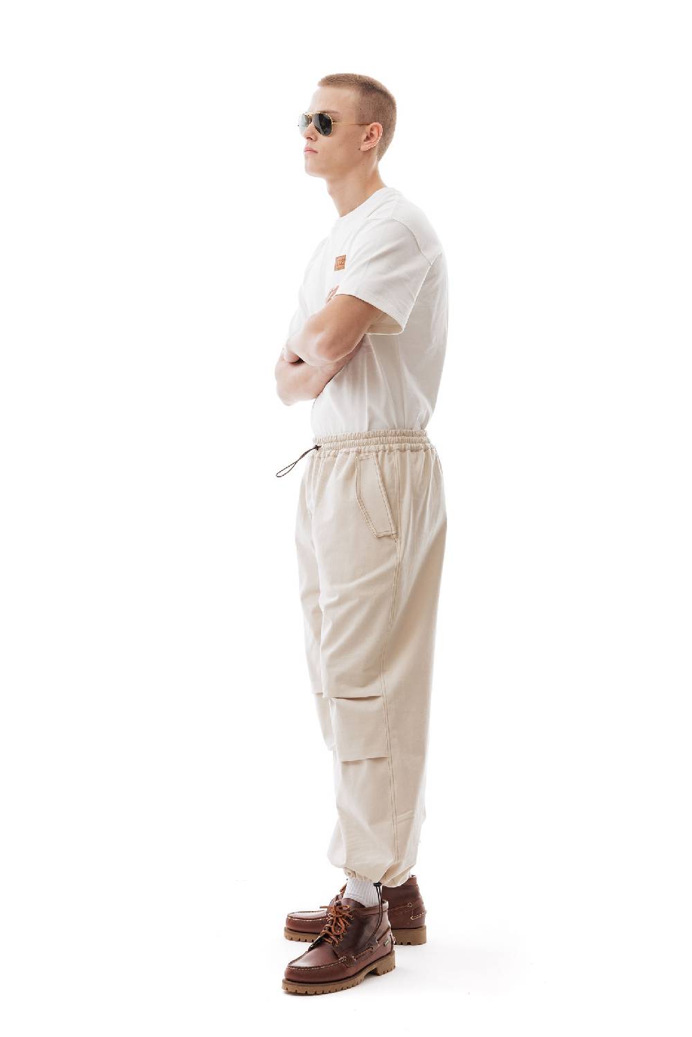 Lc23 Paracadute Pants Cream Saldi