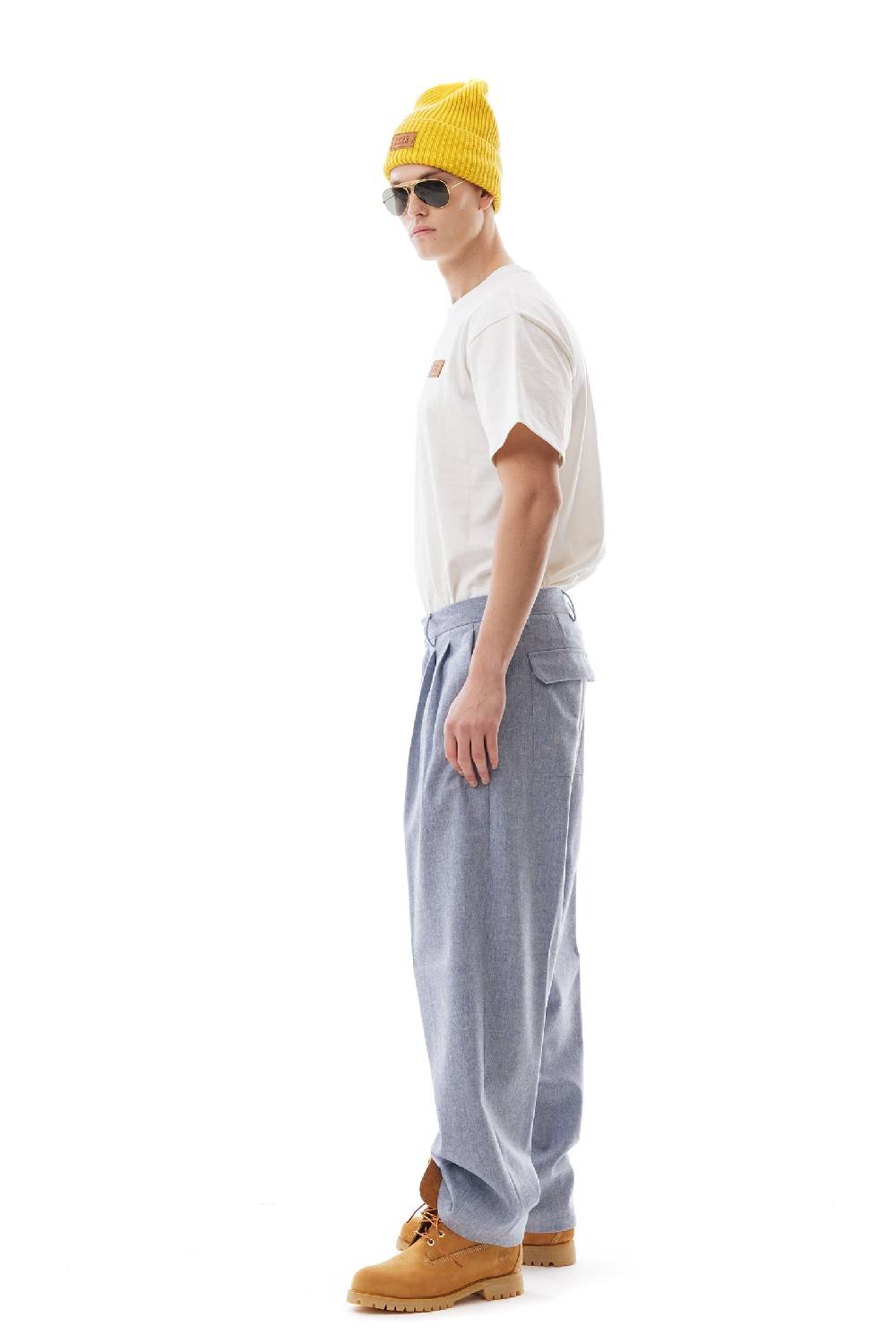 Lc23 Shetland Double Pence Trousers Blue Offerte