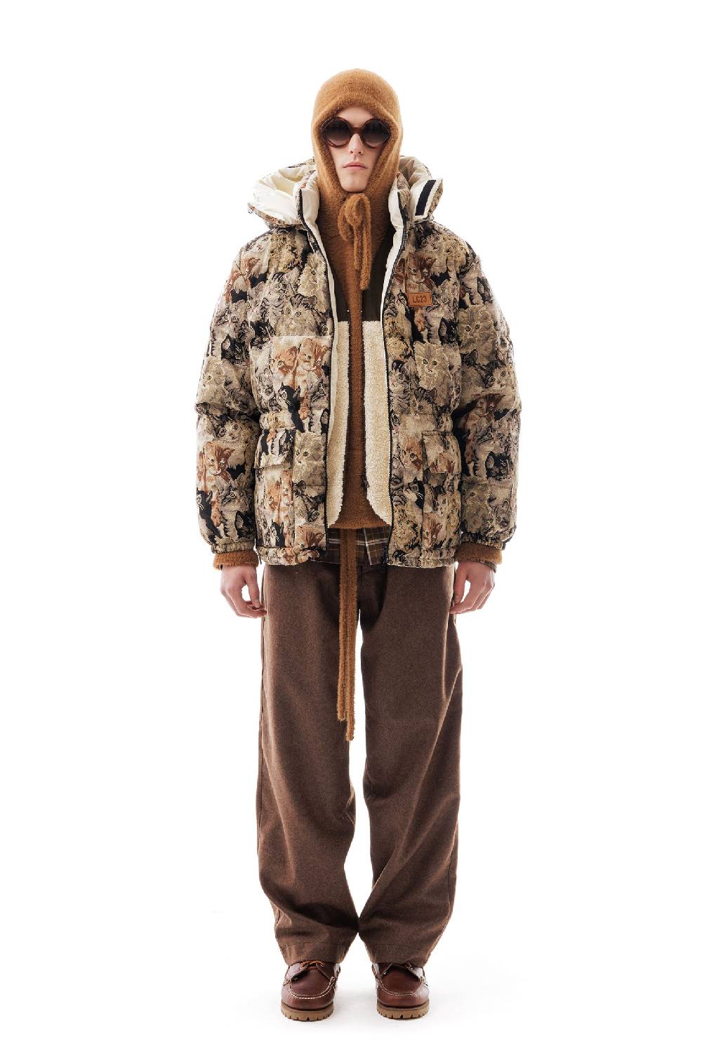 Lc23 Tapestry Cats Down Jacket