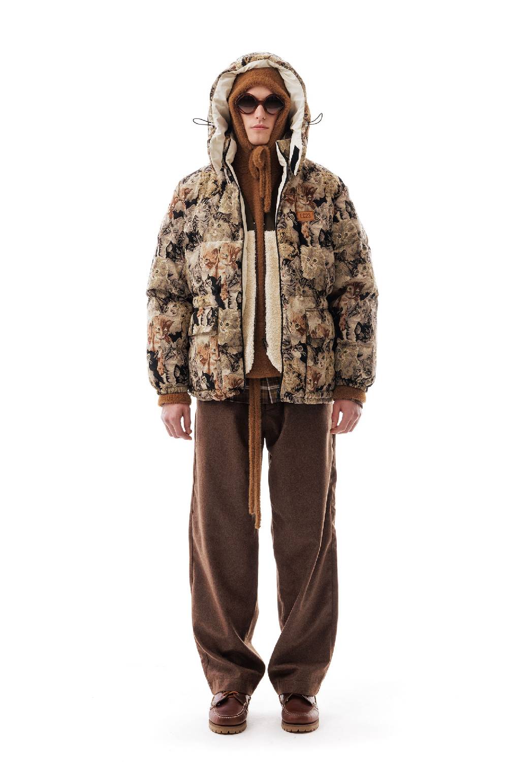 Lc23 Tapestry Cats Down Jacket Offerta speciale della fabbrica